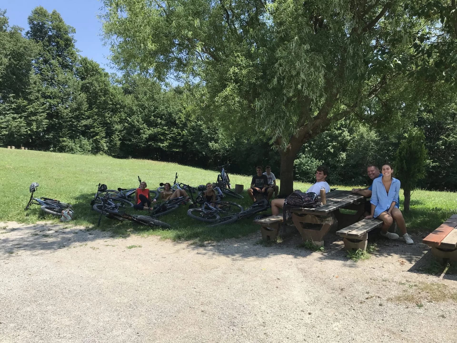 a well deserved stop on the way to škofja loka