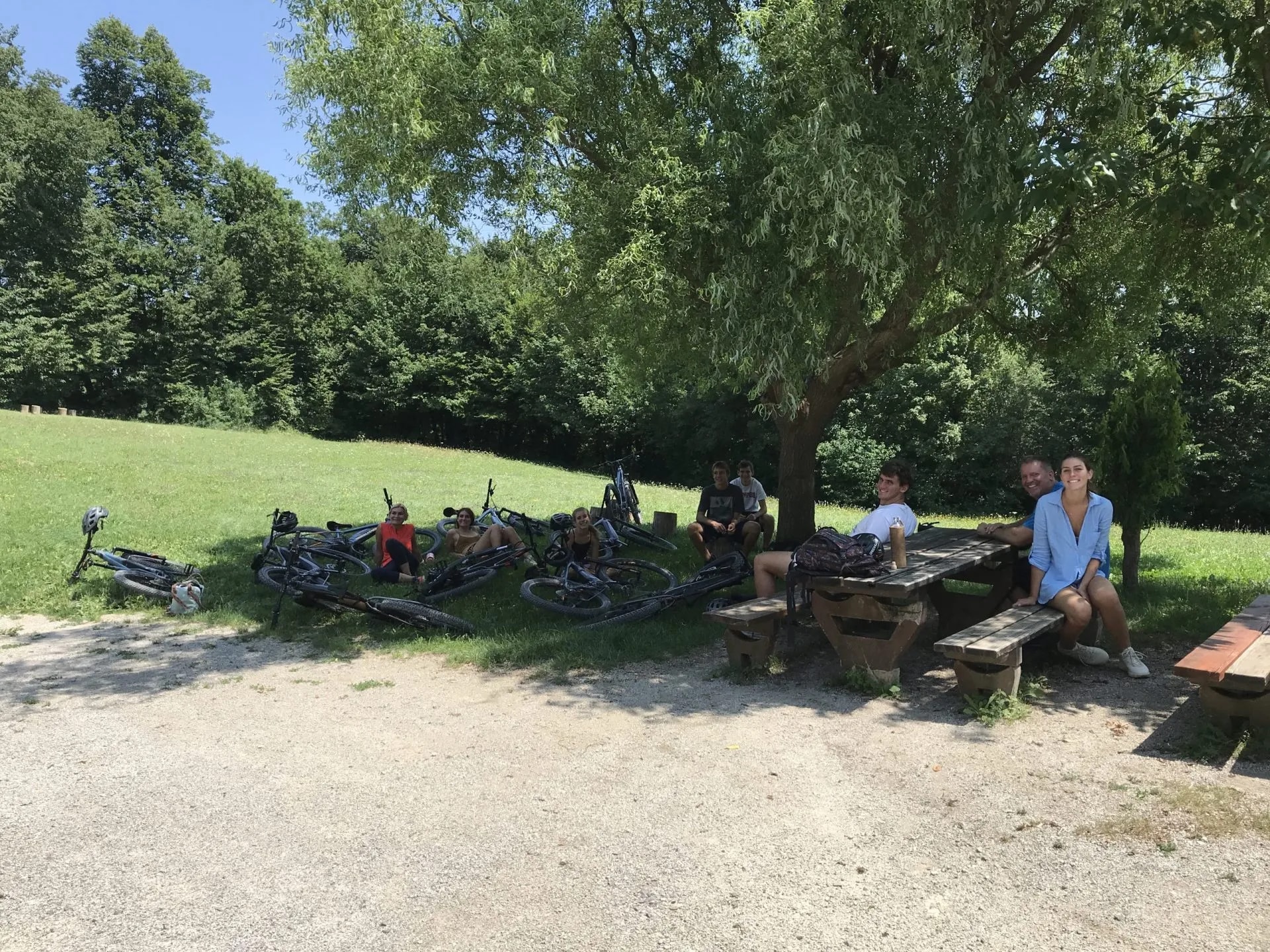 a well deserved stop on the way to škofja loka