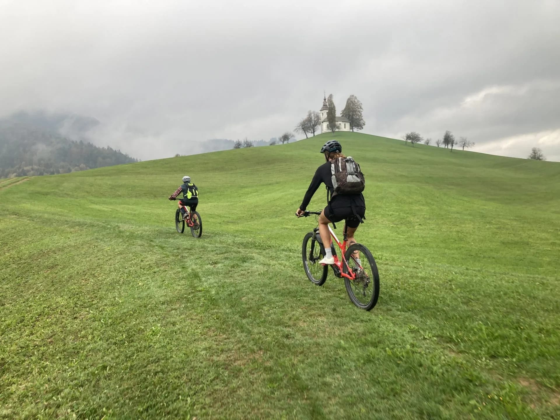 cycling to the most pictureous church of st. thomas