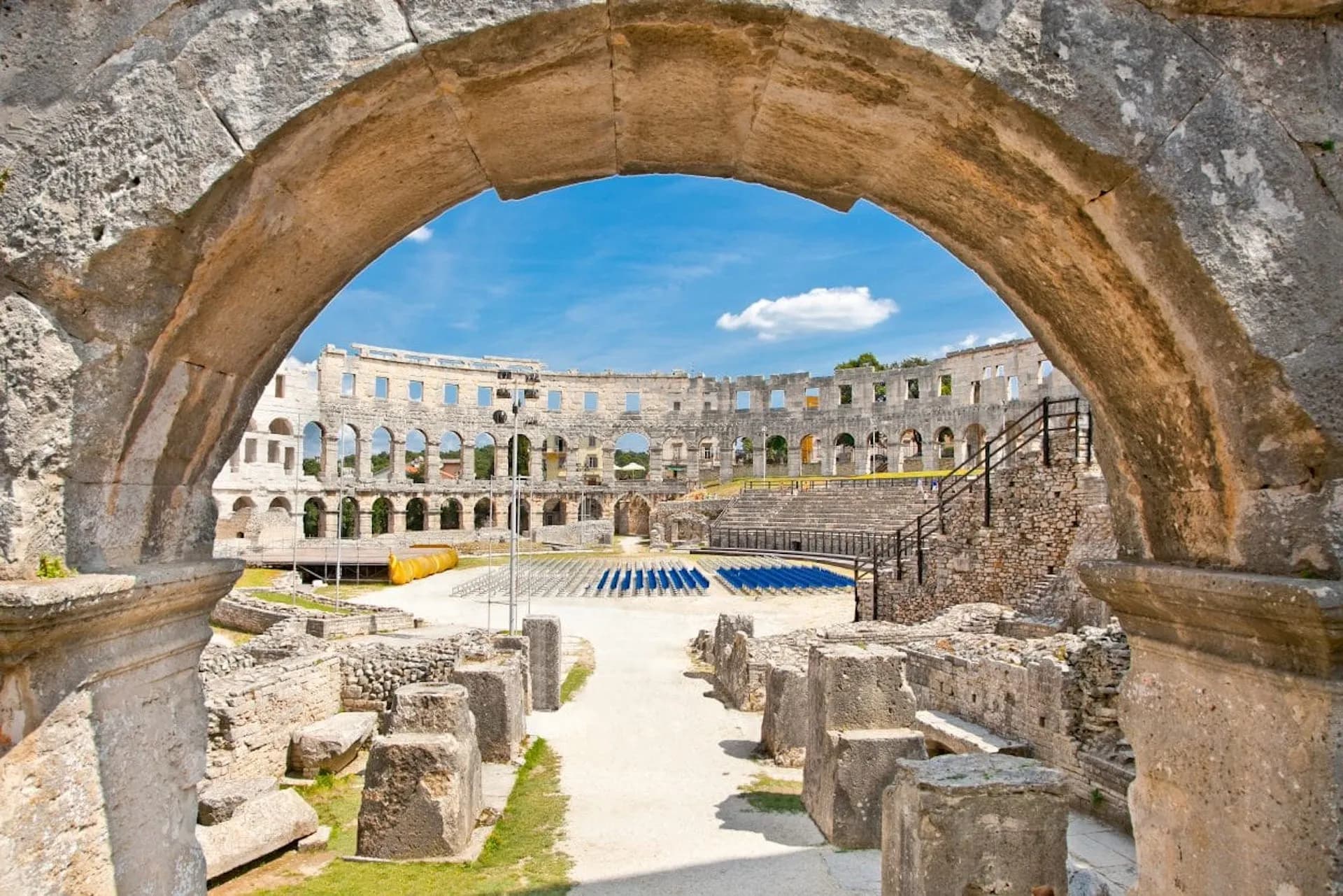 Pula inside amphitheater