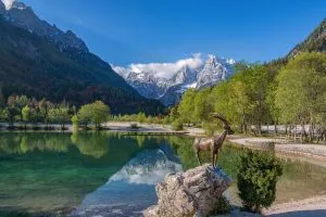 Sjön Jasna nära Kranjska gora