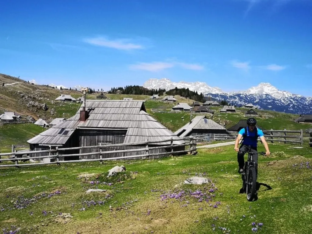 Mountainbiken op Velika Planina