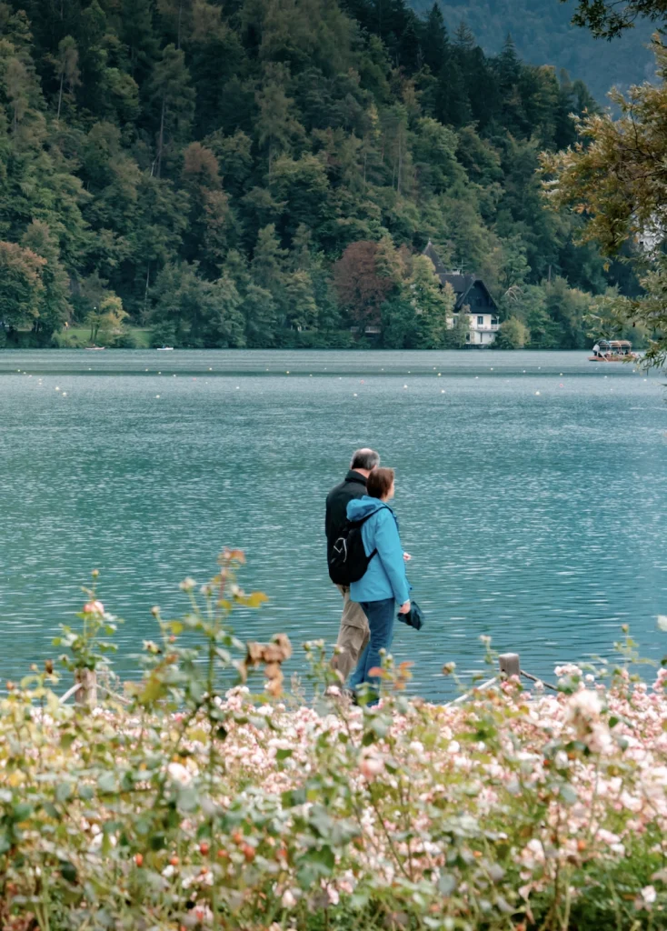 Promenad vid Bohinjsjön