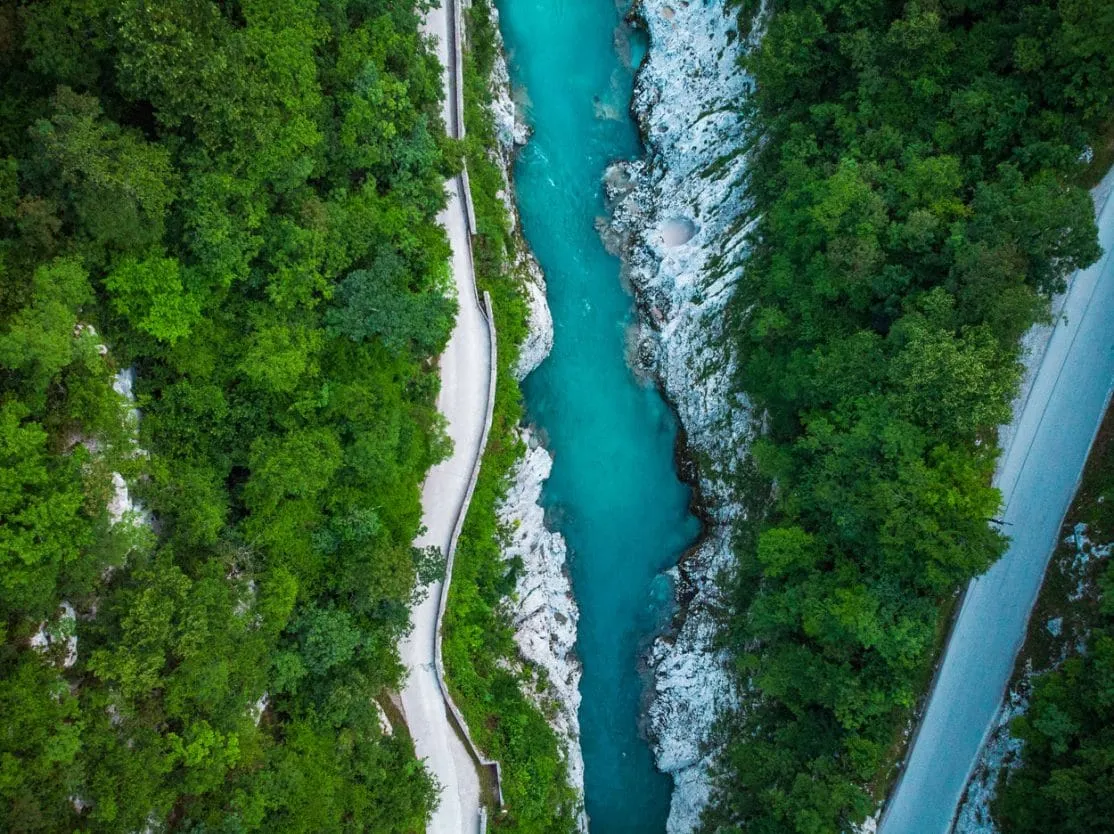 soča river from above 1