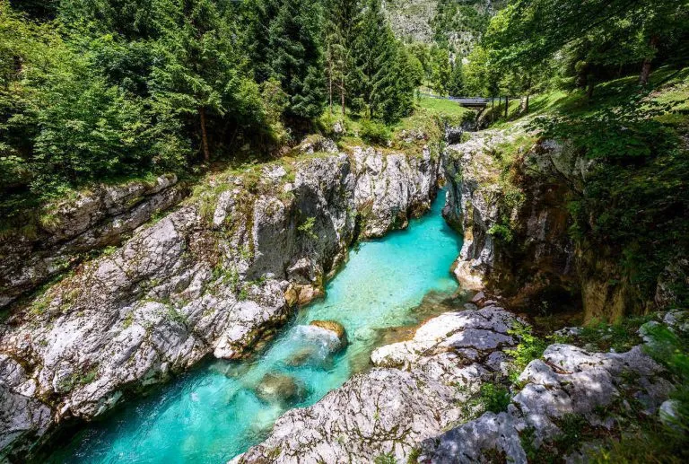 Die Große Schlucht von Soča