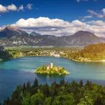 panoramautsikt över Bled