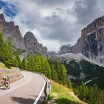 road cyclist dolomites